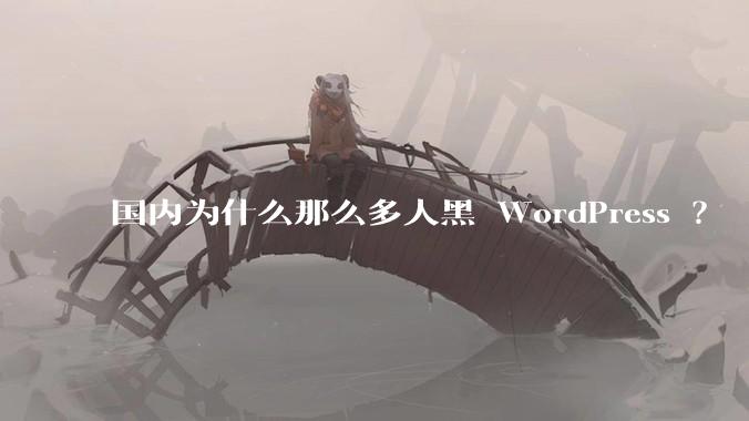 国内为什么那么多人黑 WordPress ？